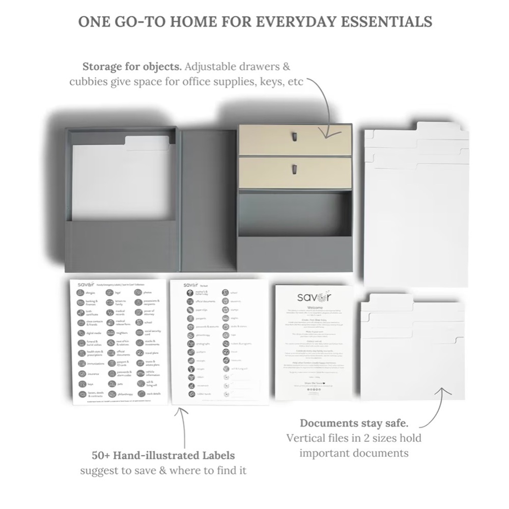 Gray Home Office Organizer - Picture 8 of 8